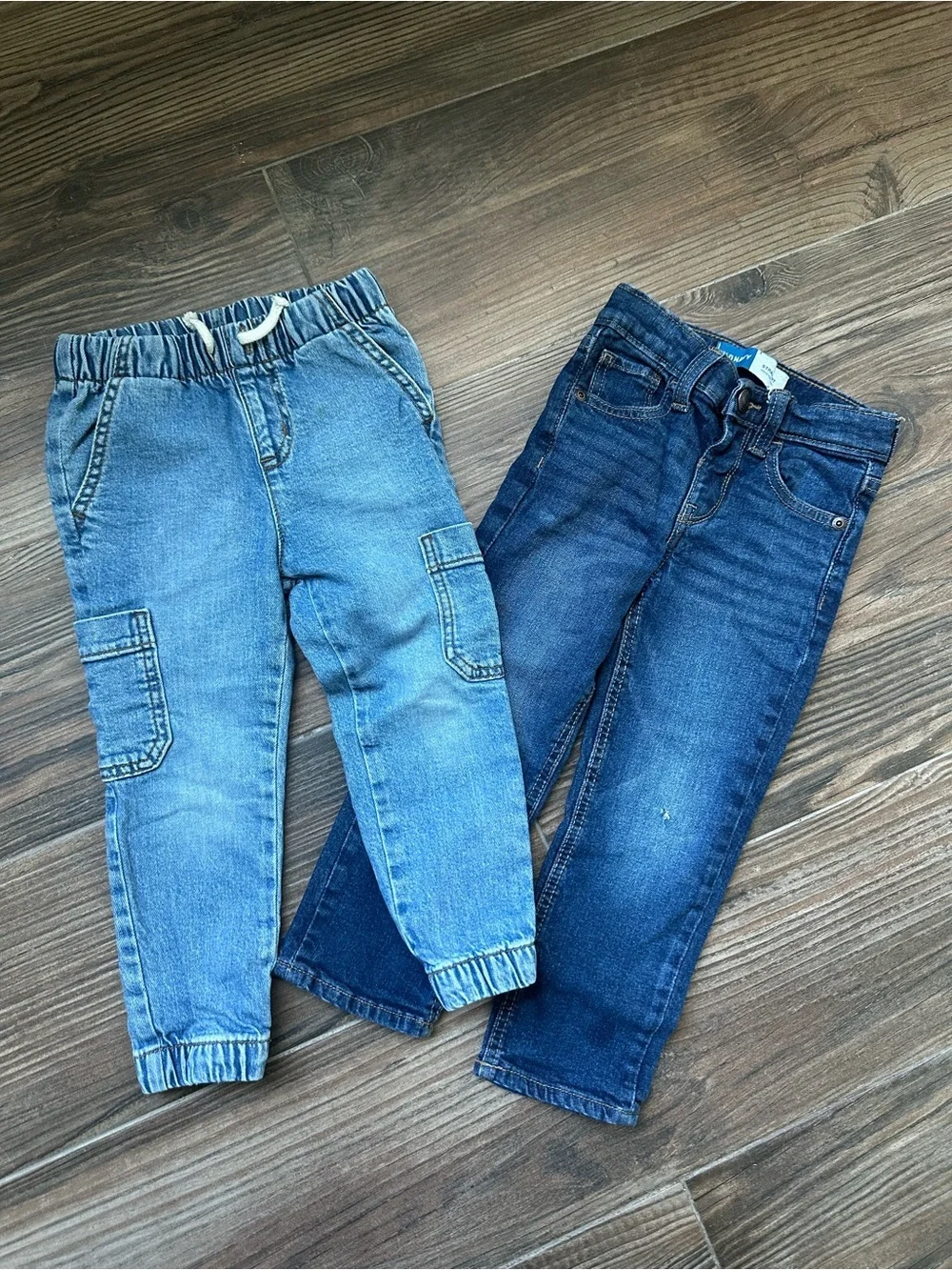 Kids Denim Cargo Joggers & Straight leg Jeans old navy/ Cat & Jacki Bundle Size